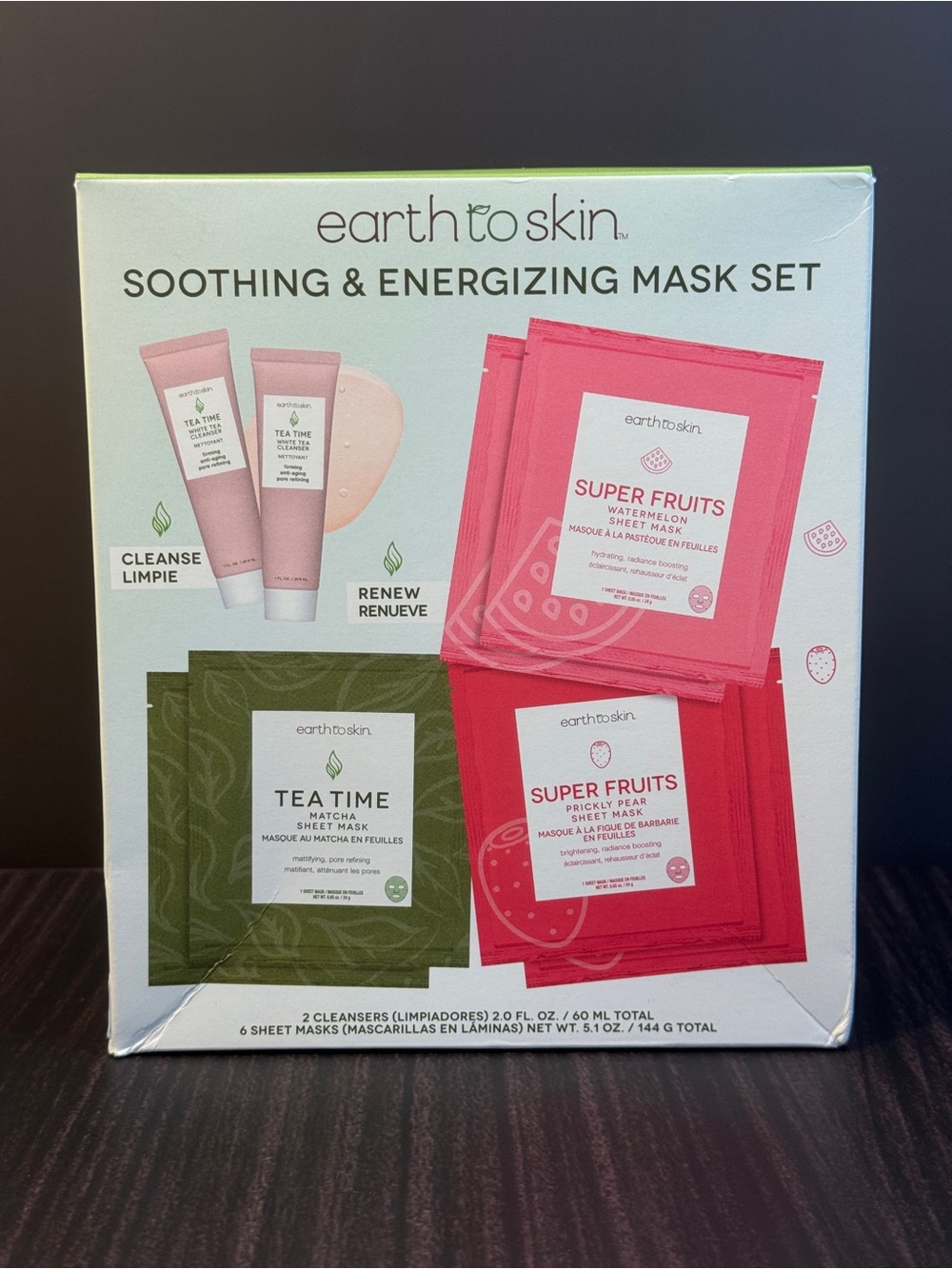Earth to Skin Soothing & Energizing Mask Set